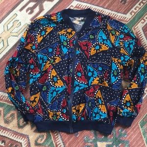 Vintage M.L. Sport Rayon Bomber Jacket